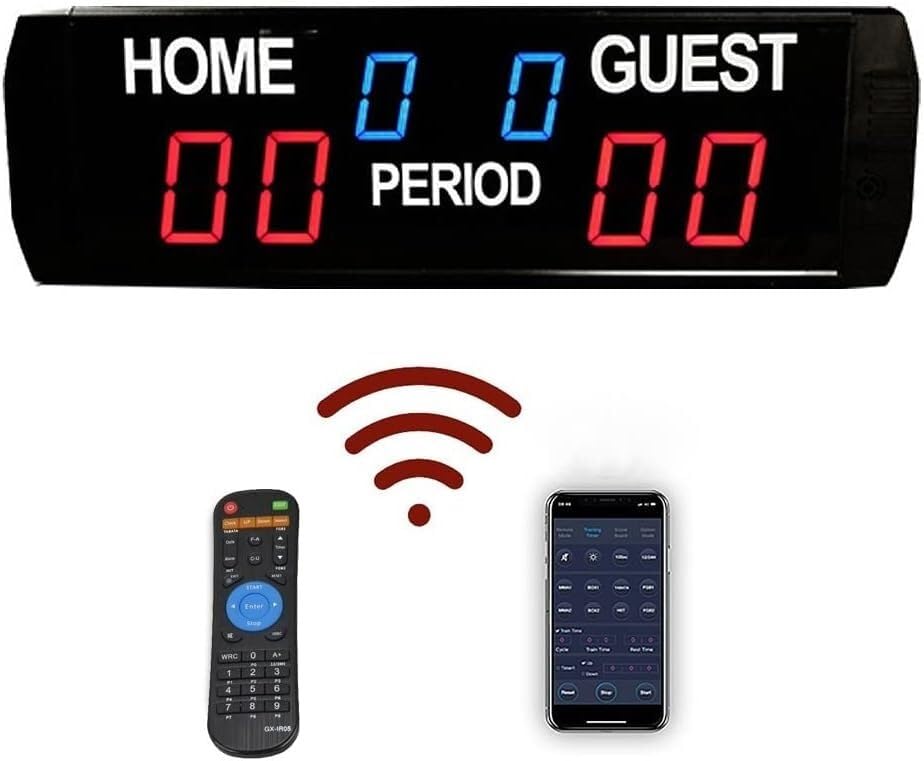 Scoreboards & Timers Basketball Scoreboard Portable Scoreboard Wall Mounted Electronic LED Football Digital Scoreboard