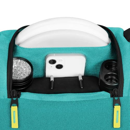 Axiom Discs Voyager Series Backpack Disc Golf Bag (Choose Your Color and Size) - color: Aqua/Emerald, style: Voyager Slim