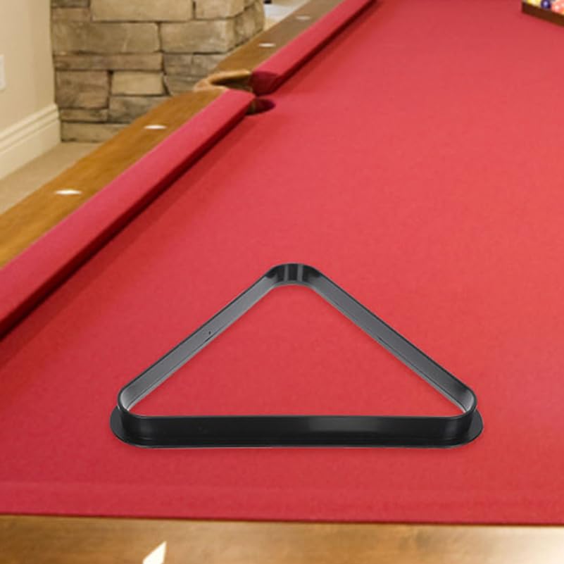 Toddmomy Mini Billiard Triangle Rack Pool Table Ball Organizer Billiard Frame for Home Parties Clubs Fits - size: 19.30X19.30X2.80CM