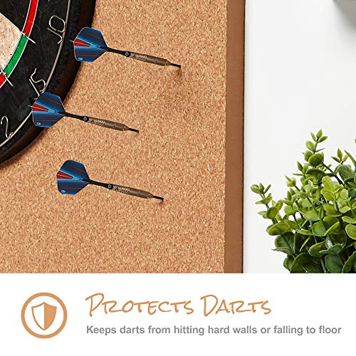 Viper Wall Defender II Dartboard Surround, Cork Lined Dart Board Wall Protector, Reversible EVA Foam Dartboard Backboard, Fits 17.75 and 18 Inch Boards