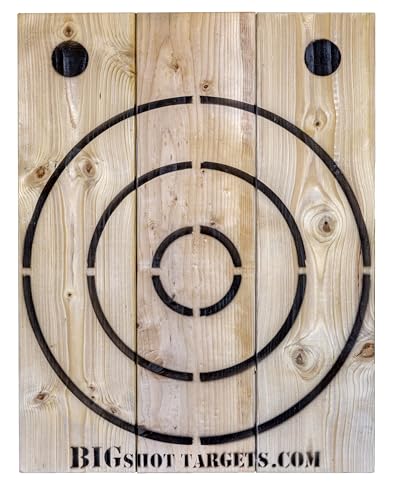 BIGSHOT Wooden Axe Throwing Target with Bottle Opener