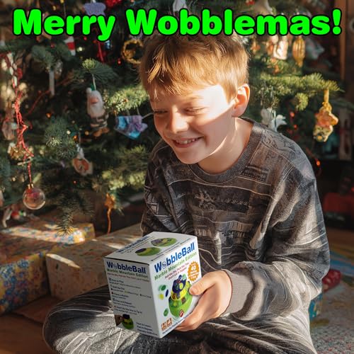 Funwares WobbleBall 3-Tier Marble Balance Game, 40 Marbles Included, Skill & Dexterity Games for Kids & Adults, Family Party Game for 1-4 Players, Ages 6+