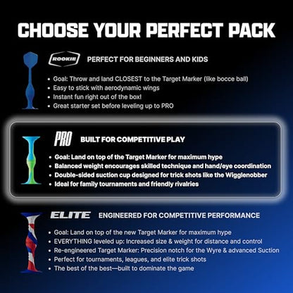 Popdarts PRO Pack Game Set (Neon) - Indoor, Outdoor Suction Cup Throwing Game - Competition with a POP - color: Neon