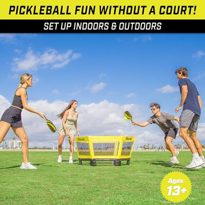 GoSports Pickle 360 Game Set – Pickleball Without a Court – Outdoor Lawn, Beach, and Backyard Paddle Ball Game - style: PRO