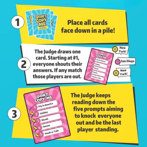 Viral Studios Don't Copy Me | The Party Card Game Where Matching Gets You Eliminated – Fast-Paced Game for Friends, Families, & Game Nights, All Ages