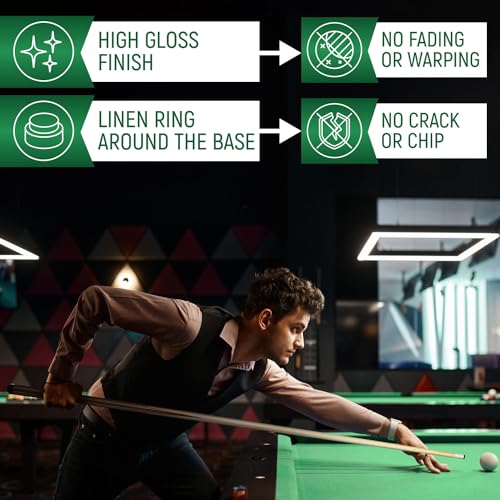 Players Set of One Piece House Pool Cue Sticks - Professional Quality for Commercial Or Residential Use (4 Cues)