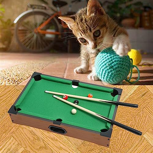 Mini Pool Table for Kids Small Billiards Game Table Top Pool Table Toy for Cat Gift for Kids Cat Pool Table Toy - style: P-20"