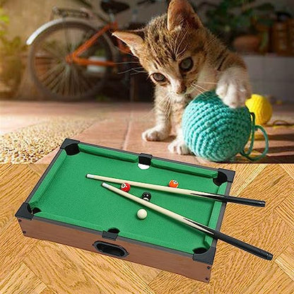 Mini Pool Table for Kids Small Billiards Game Table Top Pool Table Toy for Cat Gift for Kids Cat Pool Table Toy - style: P-20"