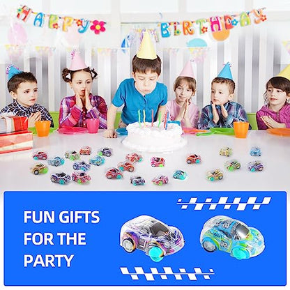 50 Pcs Mini Pull Back Cars Set, Pull Back Racing Vehicles for Kids Toddlers, Bulk Toys Party Favors Treasure Box, Classroom Prizes, Pinata Fillers,Goodie Bag Stuffers for Boys Girls