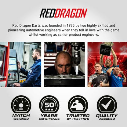 Red Dragon Darts Flight & Shaft Combo Green - 4 Sets of Standard Flights and 4 Sets of Medium VRX Shafts Per Pack