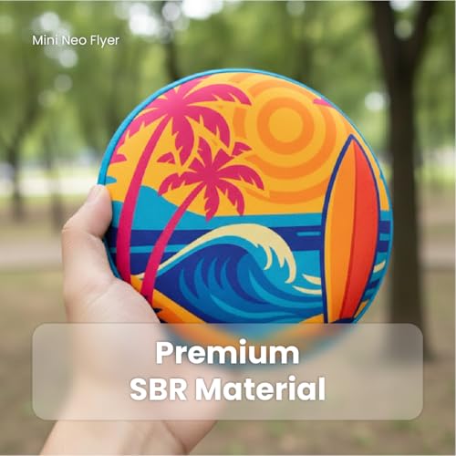 Soft Flying Disc Toy, Mini Lightweight SBR Foam Flyer, Flexible Safe Catch Flying Disc for Indoor Outdoor Play - style: D