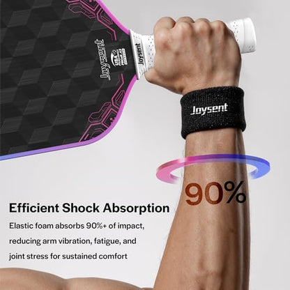 3D-T700-18K Carbon Fiber Pickleball Paddle with 14mm Foam Core, USAPA Approved Premium Pickle Ball Racket Set with Enhanced Spin, Balance Control & Power, Gearfoam Max - color: Blue-Pink