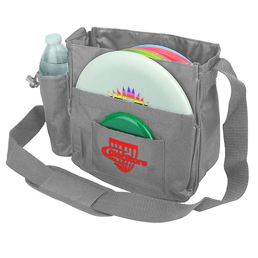 Grab & Go Disc Golf Bag - Fits 4-6 Discs - Small Disc Golf Bag Including Bag Pin - Sling Over Shoulder Style, Lightweight & Durable - Great for All Skill Levels