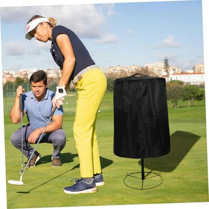 Abaodam Portable Disc Golf Basket Cover Durable Oxford Rain Protection with Drawstring for Use Keeps Clean and Sun Protected