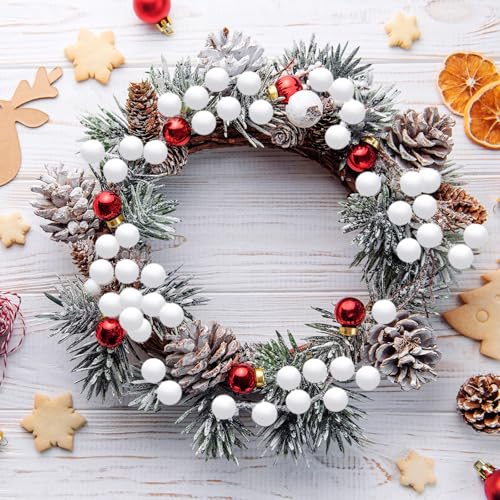 SEPGLITTER 1000Pcs Christmas White Pom Poms for Crafts Winter Puff Pompoms | 1cm Mini Size, White Puff Balls, DIY Crafts Making, Handmade Projects, Easter Party Supplies Decorations - style: White Style
