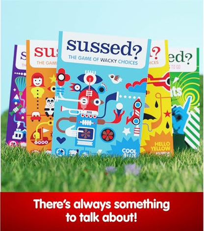 SUSSED Wacky ‘What Would You Do?’ Fantasy Card Game - Fun for Girls, Boys & Tweens - for Kids Ages 8 and Up, 2-8 Players, 15-30 Min Playtime - Purple Deck: Dragons, Space & Magic - color: Amazing Purple (Magic, Ghosts & More Theme)