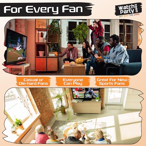 WATCH PARTY GAMES Batter UP Live Baseball Card Game for Sports Fans, Party Nights & Family Fun