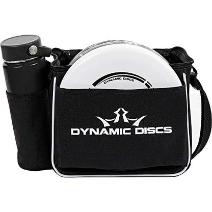 Dynamic Discs Cadet Disc Golf Shoulder Bag | Small Disc Golf Bag, 10-12+ Discs Capacity | Great for Beginners | Lightweight & Durable | Sling over Shoulder to Carry Easily - color: Black