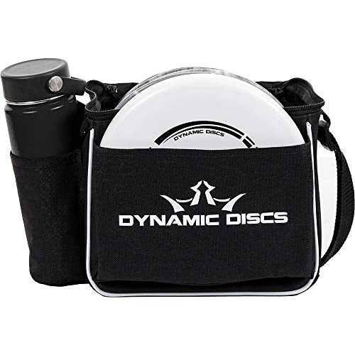 Dynamic Discs Cadet Disc Golf Shoulder Bag | Small Disc Golf Bag, 10-12+ Discs Capacity | Great for Beginners | Lightweight & Durable | Sling over Shoulder to Carry Easily - color: Black