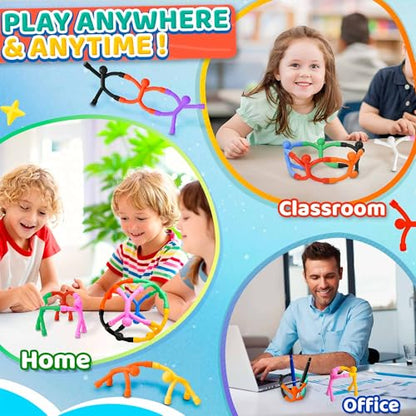 Magnetic Travel Toys for Toddlers Kids, Fidget Toys Airplane Car Travel Activities Essential,Road Trip ‌Sensory Toy Magnet People Men, Toys for 3 4 5 6 7 8 Year Old -10PCS - style: Solid-10