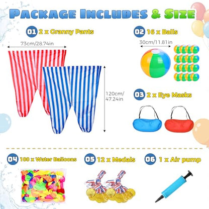 Granny Pants Yard Game Giant Pants Outdoor Game, Outdoor Giant Tic Tac Toe Bean Bag Toss Games for Kids Adults Family, Large Outside Lawn Yard Backyard Carnival Field Day Game, Birthday Party Games