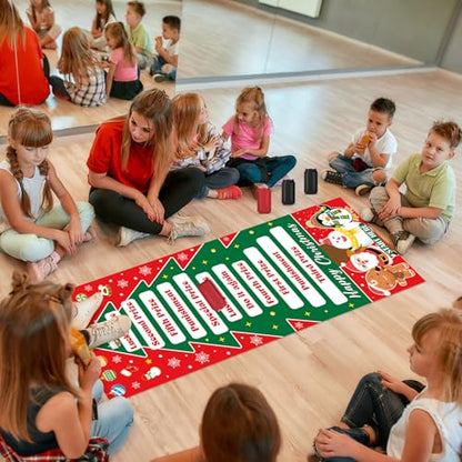 gisgfim Can Rolling Game Props Party Games Roll The Can Challenge Raffle Set for Adults Family Classroom Gatherings Birthday Party Supplies Activities Gifts Indoor Outdoor Holiday Prizes(Christmas) - style: Christmas