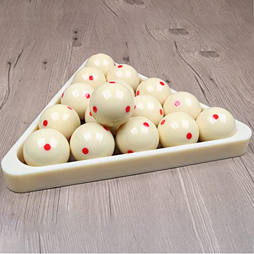 Pool Billiard Cue Ball Training Set, 2-1/4" Regulation Phenolic Resin, 6 Dot Measle & Aim Target Practice Balls, Spin & Accuracy Training Aid for Beginners & Advanced Players - color: Red 6 Dot Measle Balls