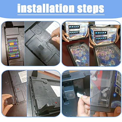 Mini Pinball Table, 16.5-Inch Portable Arcade Tabletop Pinball Game with Lights, Sounds and Scoreboard, Action and Reflex Game for Children and Family