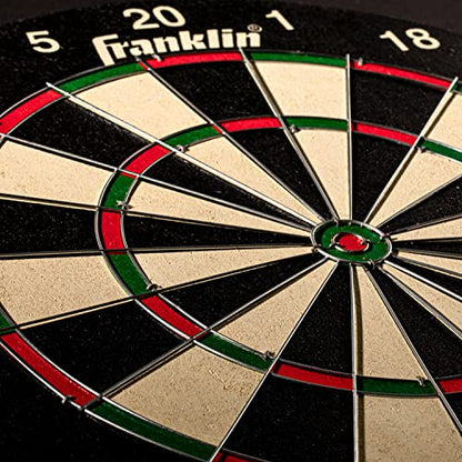 Franklin Sports Professional Dartboard - 18" Regulation Size - style: Bristle Dartboard - Wire Dartboard