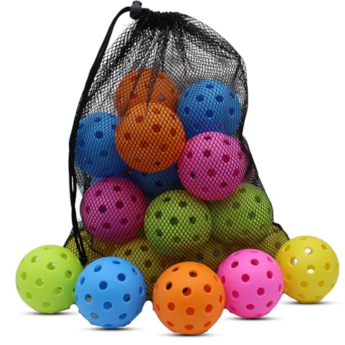 Magicorange Pickleball Balls,USAPA Approved 40 Holes Outdoor Pickleballs - color: Multicolour, size: 20 Pack
