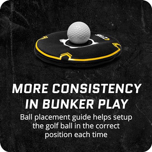 SKLZ Bunker Caddie Golf Training Aid: Perfect Your Bunker Shots with Precision & Style, 3 Discs Included