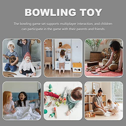 Toddmomy 1set Boys and Girls Indoor Bowling Safe Material for Parent-boy Girl Motor Skill Development