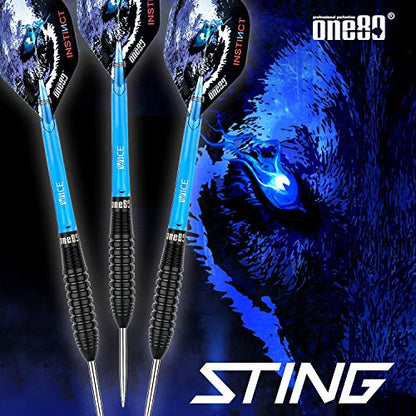 ONE80 90% Tungsten Steel Tip Darts Sets Chameleon, Night Hunter Professional Darts Set - style: Sting 22g