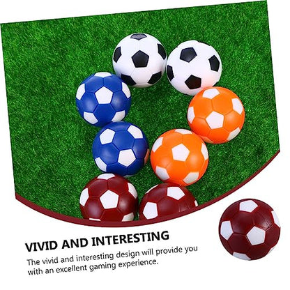 Abaodam 16pcs Plastic Foosball Balls Replacement for Boys Girls Soccer Mini Tabletop Soccer Game Accessories