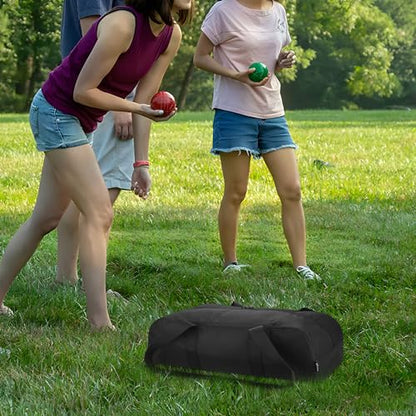 Cosmos Bocce Sets Carry Bag Bocci Storage Organizer Bag for Holding 8 Boccie Balls, Portable Bocce Balls Tote Bag for Carrying Bocce Game Equipment to Backyard Lawn Beach - size: Large