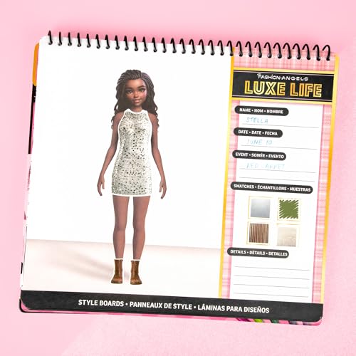Fashion Angels Luxe Life High Fashion Design Set, Includes 500+ Stickers with Style Boards, Garments, Accessories & Fabric Swatches, Creative Fashion Design Kit for Kids Ages 6+ - style: Luxe Life
