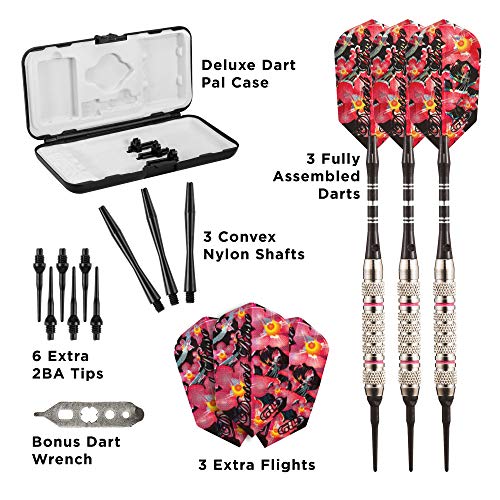 Viper Desert Rose Soft Tip Darts with Storage/Travel Case, Pink, 16 Grams