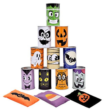 JOYIN 13 Pcs Halloween Carnival Can Bean Bag Toss Games for Kids & Adults Trick or Treat Decoration, Home Decor Party Favors Supplies, Homeschooling Backyard Game - style: Toss Game