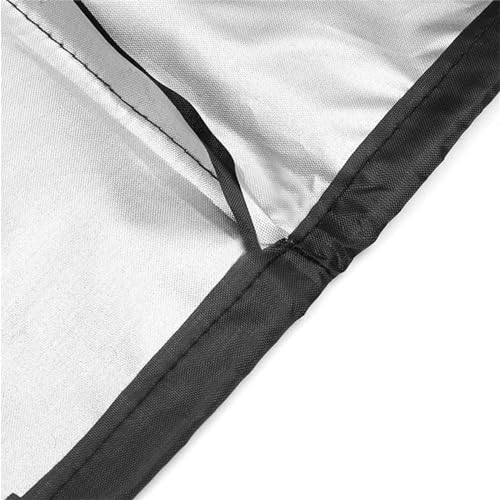 Table Tennis Cover, Indoor Waterproof Dustproof Sunscreen Ping Pong Table Cover Fits Folding Tables All Weather Protection 5.4*2.3*6.1ft（Black）