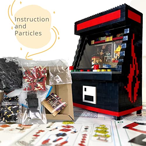 Vziimo Fighter Game Micro Blocks Sets for Adults and Teens 14+ Building Toys, Creative Bricks Gifts for Game Fans- Compatible with Nano(1060 Pieces) - style: Fighter Game