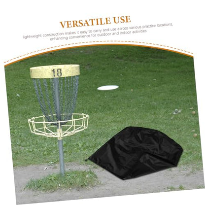 Heavy Duty Disc Golf Basket Cover Shield for Outdoor Indoor Use Oxford Drawstring for Easy Installation Protects Against Rain Dirt