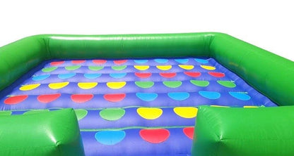 TentandTable Giant Inflatable Game, Interactive Party Challenge with Dice and Blower, Commercial Grade Vinyl, Hand Foot, Indoor Outdoor Bounce Floor Games for Kids and Adults, 13' L x 13' W x 3' H