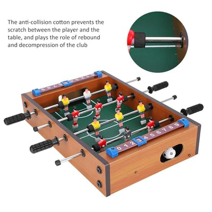 Foosball Table, Portable Mini Tabletop Soccer Table, Multifunctional Mini Table Football, Gift Indoor Game for Party Kids Play