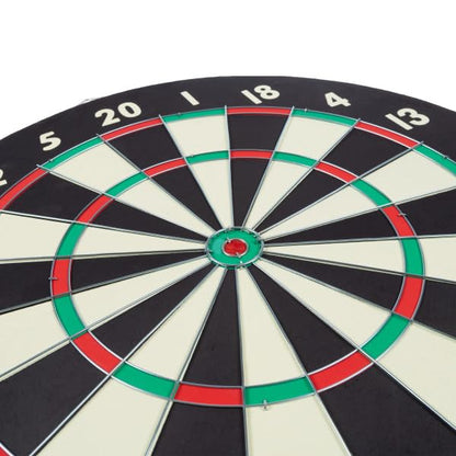 Dart Board – Tournament Sized Indoor Hanging Number Target Game for Steel Tip Darts – Dartboard with Mounting Hardware by Hey Play - size: 18"
