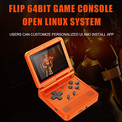 GoolRC Retro Handheld Game Console, with 16G Built-in 2000 Classic Games, Portable Hand Held Open Source Linux System 3.0-in HD IPS Screen Handheld Game Console (Yellow 16GB)
