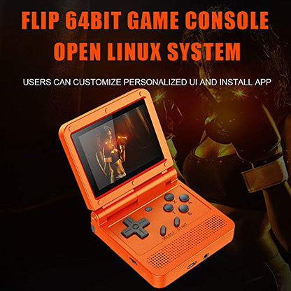 GoolRC Retro Handheld Game Console, with 16G Built-in 2000 Classic Games, Portable Hand Held Open Source Linux System 3.0-in HD IPS Screen Handheld Game Console (Yellow 16GB)