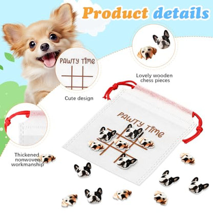 Sotiff 36 Sets Dog Tic Tac Games for Kids Dog Party Favors Goody Bag Stuffers Classroom Exchange Gifts Outdoor Indoor Activities for Adults Kids School - style: Dog