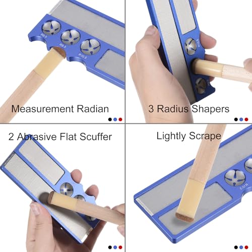 PATIKIL Billiard Pool Cue Tip Shaper, Aluminum Multifunction Cue Stick Tip Burnisher Repair Tool Accessory for Snooker