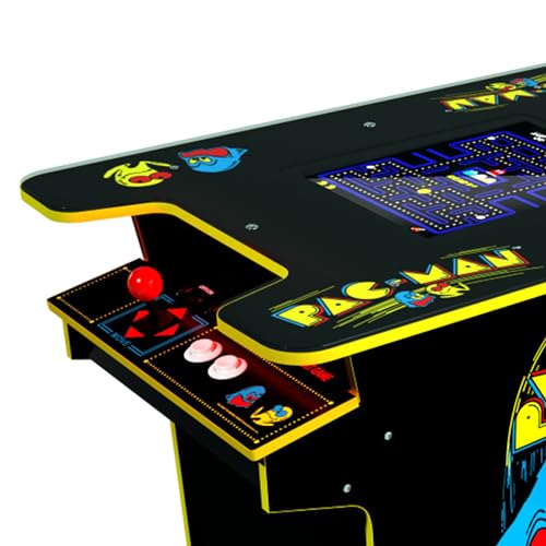 Arcade1Up Pac-Man Head-to-Head Arcade Table, Black Series, 17" Color LCD, 29" Tall - Plug & Play Retro Home Game Machine w/ Dual Joysticks & 12 Classics Including Galaga, Dig Dug, Mappy and More