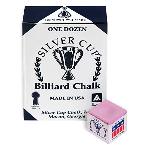 Silver Cup Billiard CHALK - ONE DOZEN